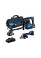 Bosch 0615A5007L GSR 18V-45 + GWS 18V-8 + GBH 18V-22 Üç Akülü 4 Ah Kombo Set