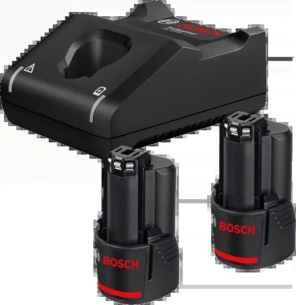 Bosch 2 x GBA 12 V 3 Ah Yedek Akü + GAL 12V-40 Şarj Cihazı