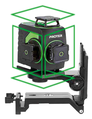 Proter PL 460 LS 4 × 360° Şarjlı Yeşil Lazer Hizalama