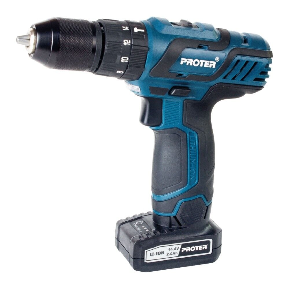 Proter PST 614 LD Çift Akülü Darbeli Matkap