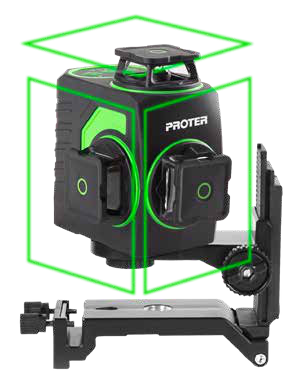 Proter PL 360 LS 3 × 360° Şarjlı Yeşil Lazer Hizalama
