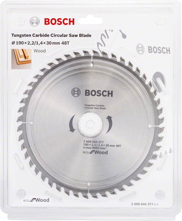 Bosch Sunta Daire Testere Optiline Eco 190*30 mm 48 Diş - 2.608.644.377