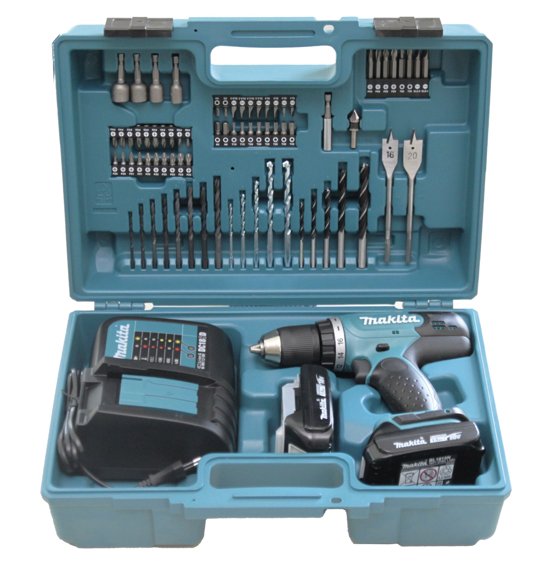 Makita DDF453SYX1 AKÜLÜ 74 PARÇA UÇ SETİ 18V