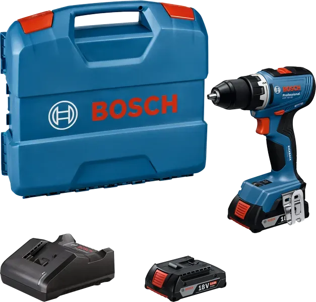Bosch GSR 18V-65 Akülü Delme Vidalama Seti 2x5.0Ah