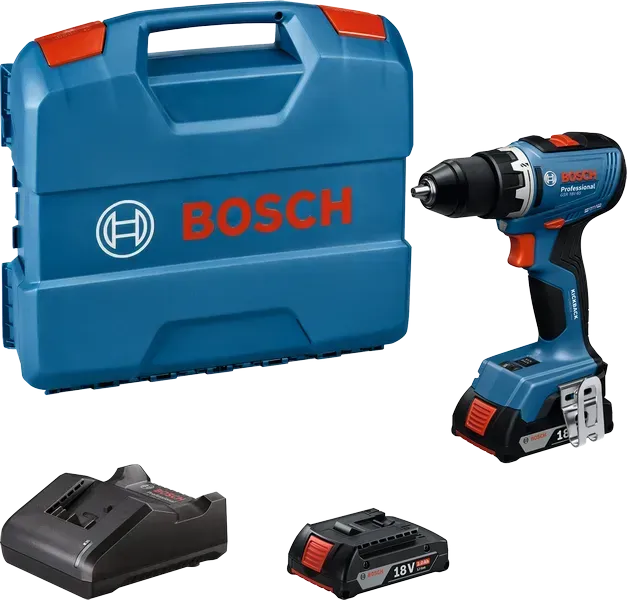 Bosch GSR 18V-65 Akülü Delme Vidalama Seti 2x2.0Ah