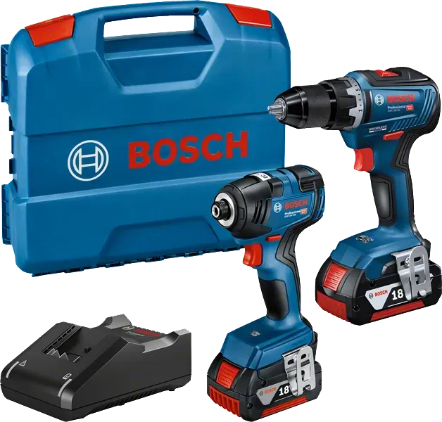 Bosch GSR 18V-90 C ve GDR 18V-220 C (2 x 4,0 Ah; GAL 18V-40; LC) Professional Karma Set
