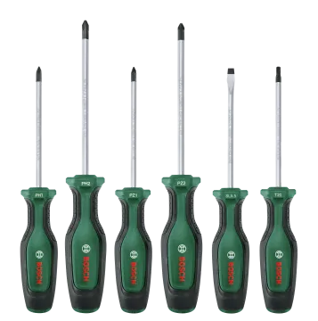 Profesyonel 6 Parça Tornavida Seti – Ergonomik Tasarım