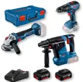 Bosch GBH 187 Li + GWS 18V-10 + GSR 18V-50 Elektrikli El Aletleri Seti