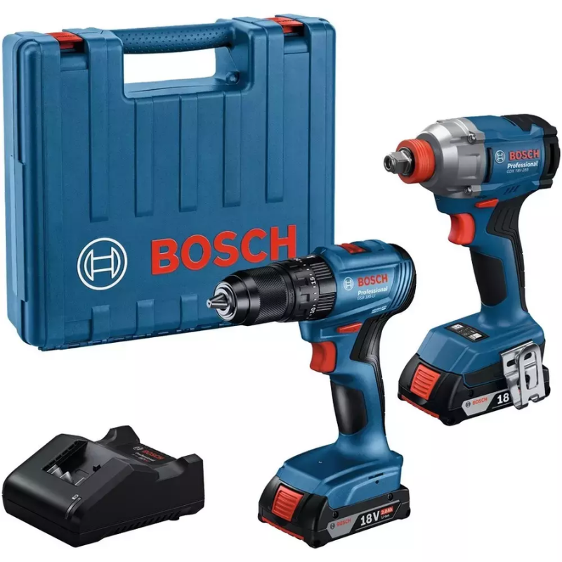 Bosch GDX 18V-285 + GSB 185-Li Elektrikli El Aletleri Seti