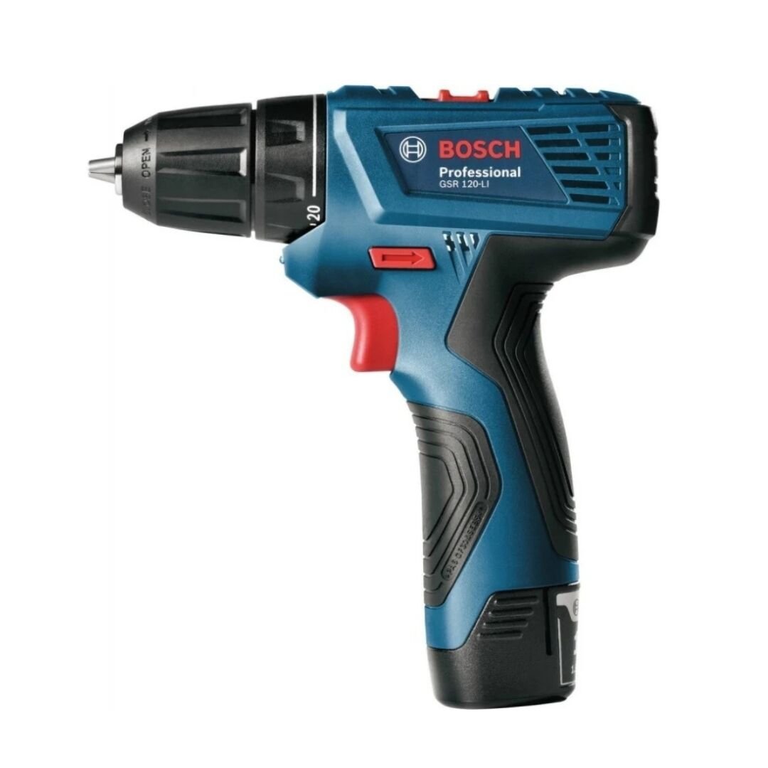 Bosch GSR 120-LI Akülü Vidalama + GLI 12V-300 Fener Çift Akülü 2 Ah Elektrikli El Aletleri Seti