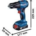 Bosch GDX 18V-285 + GSR 185-Li Elektrikli El Aletleri Seti