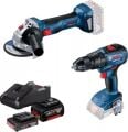 Bosch GSB 18V-185 LI + GWS 180-LI 18 V Çift Akülü Elektrikli El Aletleri Seti