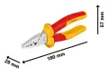 Bosch Profesyonel İzole Pense VDE Pense 180mm - 1.600.A02.NE1