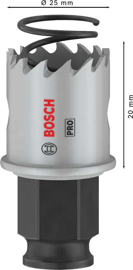 Bosch PRO Sheet Metal PC Plus Delik Açma Testeresi 25 mm