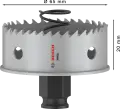 Bosch PRO SM PC-Plus Delik Açma Testeresi 65mm