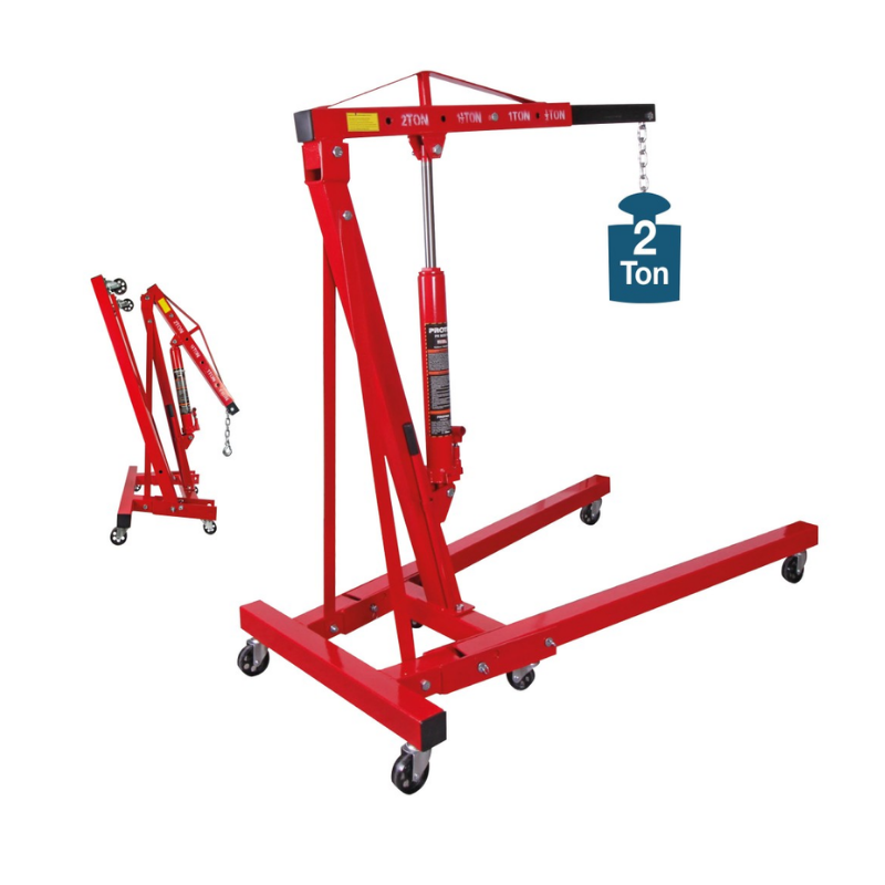 Proter Pr 9220 W2 Çift Piston 2 Ton Katlanır Hidrolik Vinç