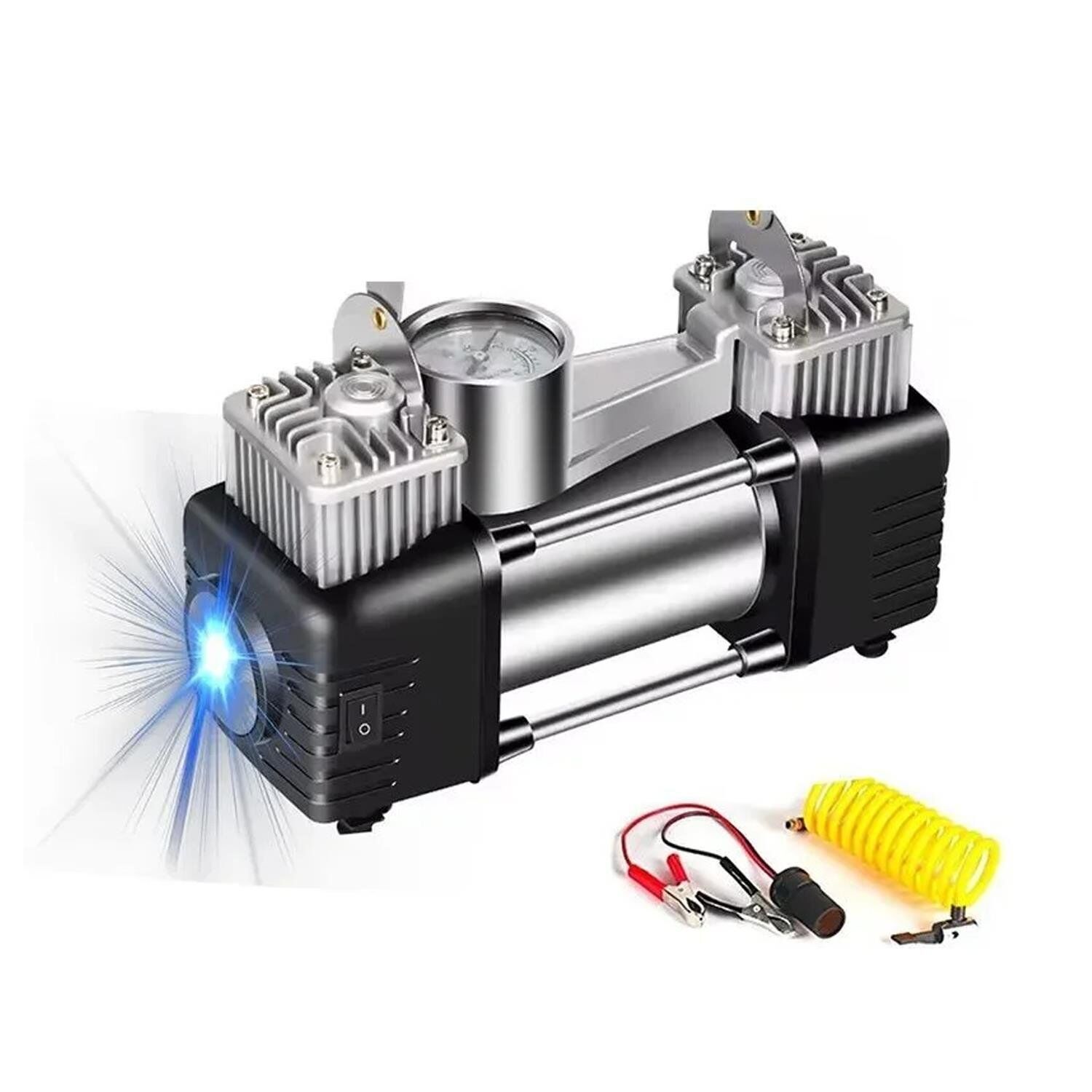 Proter PR 265 P2 Lastik Şişirme Kompresörü Çift Pistonlu 12V 150 Psi