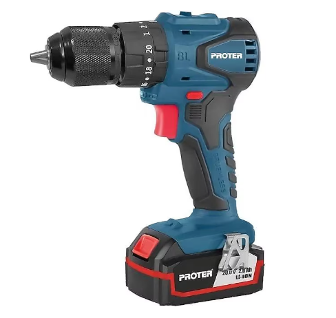 Proter PST 522 BL 20 V Çift Akülü 2 Ah Darbeli Matkap