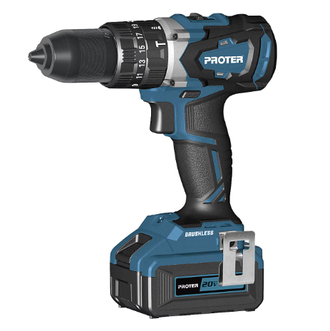 Proter PST 550 BL 20 V Çift Akülü Kömürsüz Darbeli Matkap