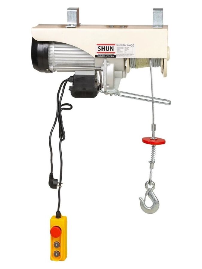 SHUN ELEKTRİKLİ MİNİ VİNÇ 400/800 KG - 1